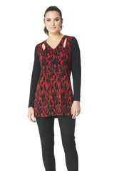 Kristy Jacquard Cut Out Tunic