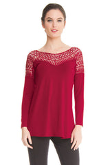 Teri Long Sleeves Flared Top